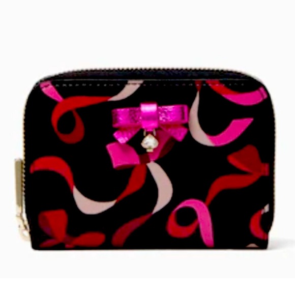 kate spade Other Wrapping Party Small Zip Wallet / Cardcase, Black & Pink - Picture 15 of 15